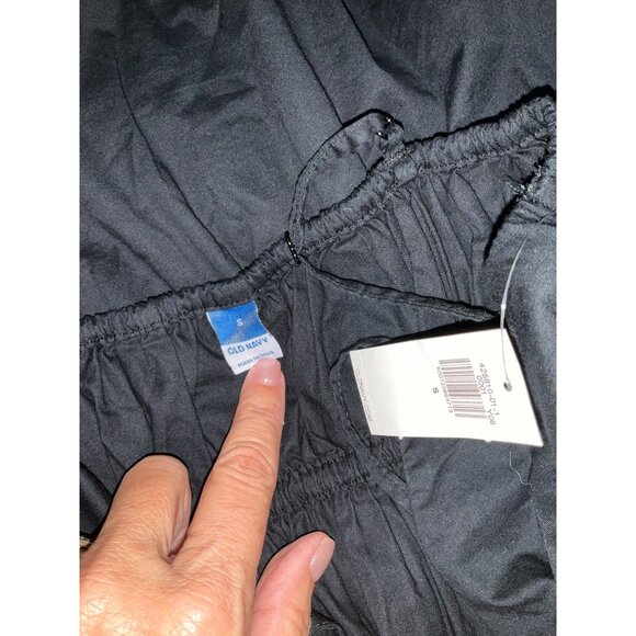 Old Navy Black Spaghetti Strap Dress size Small NEW 100% Cotton - Picture 5 of 6